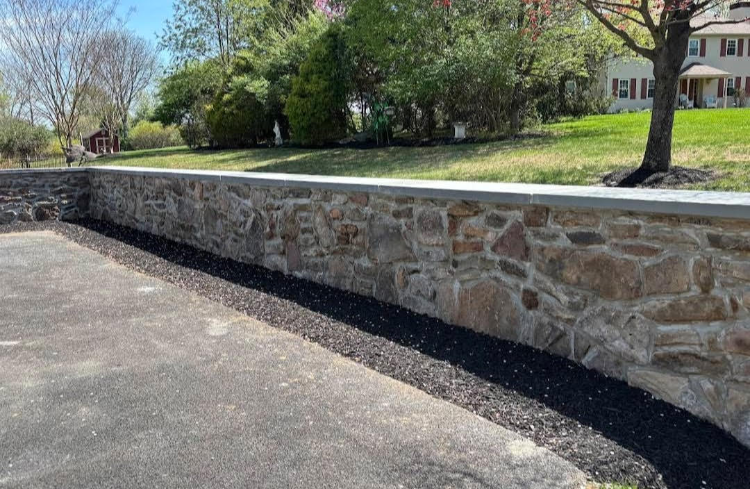 Stone Retaining Wall Build